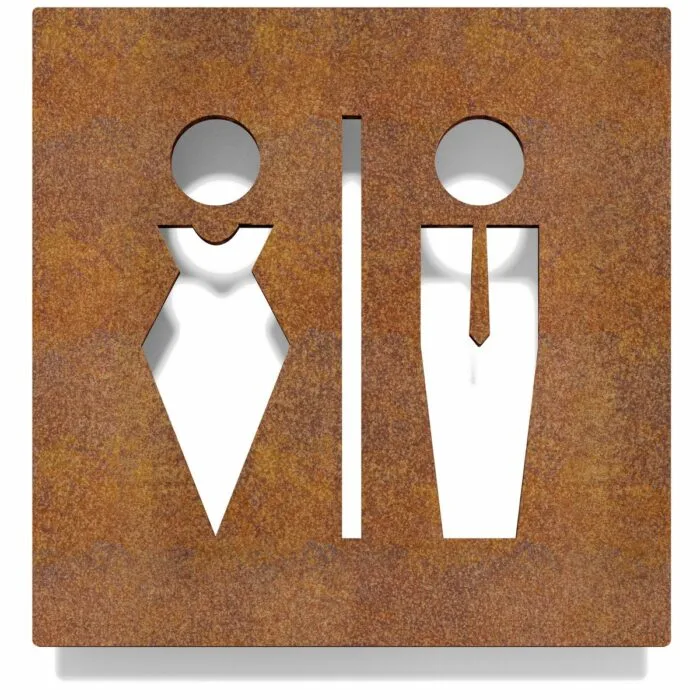 Vintage WC-Schild "Unisex" / C.01.R