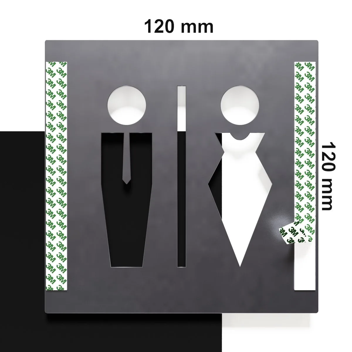 Vintage WC-Schild "Unisex" / C.01.R 3 Vintage WC-Schild "Unisex" / C.01.R – Bild 3