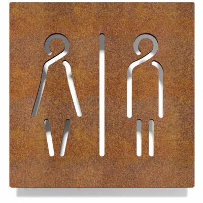 Vintage WC-Schild "Unisex" / C.02.R