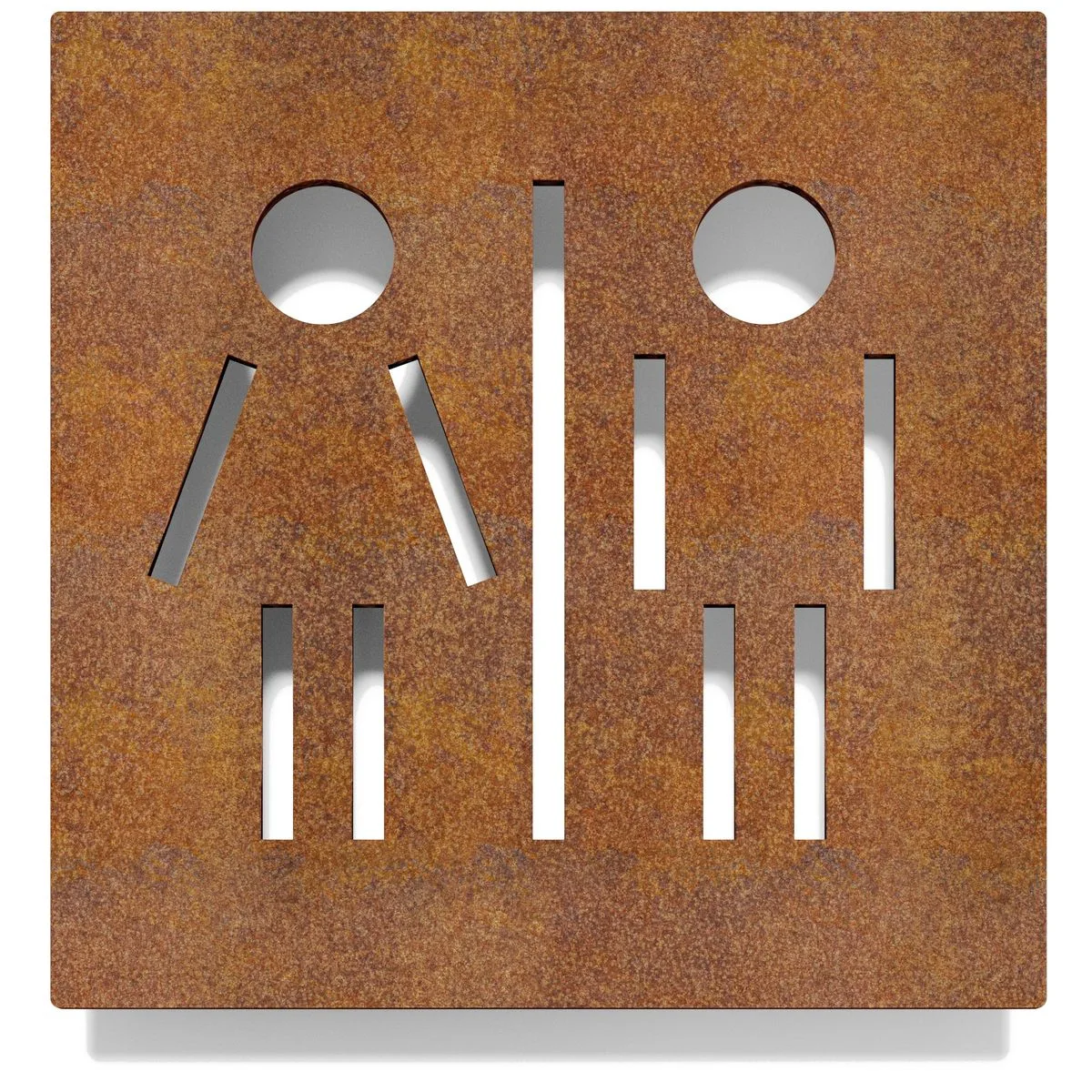 Vintage WC-Schild "Unisex" / C.05.R 1 Vintage WC-Schild "Unisex" / C.05.R