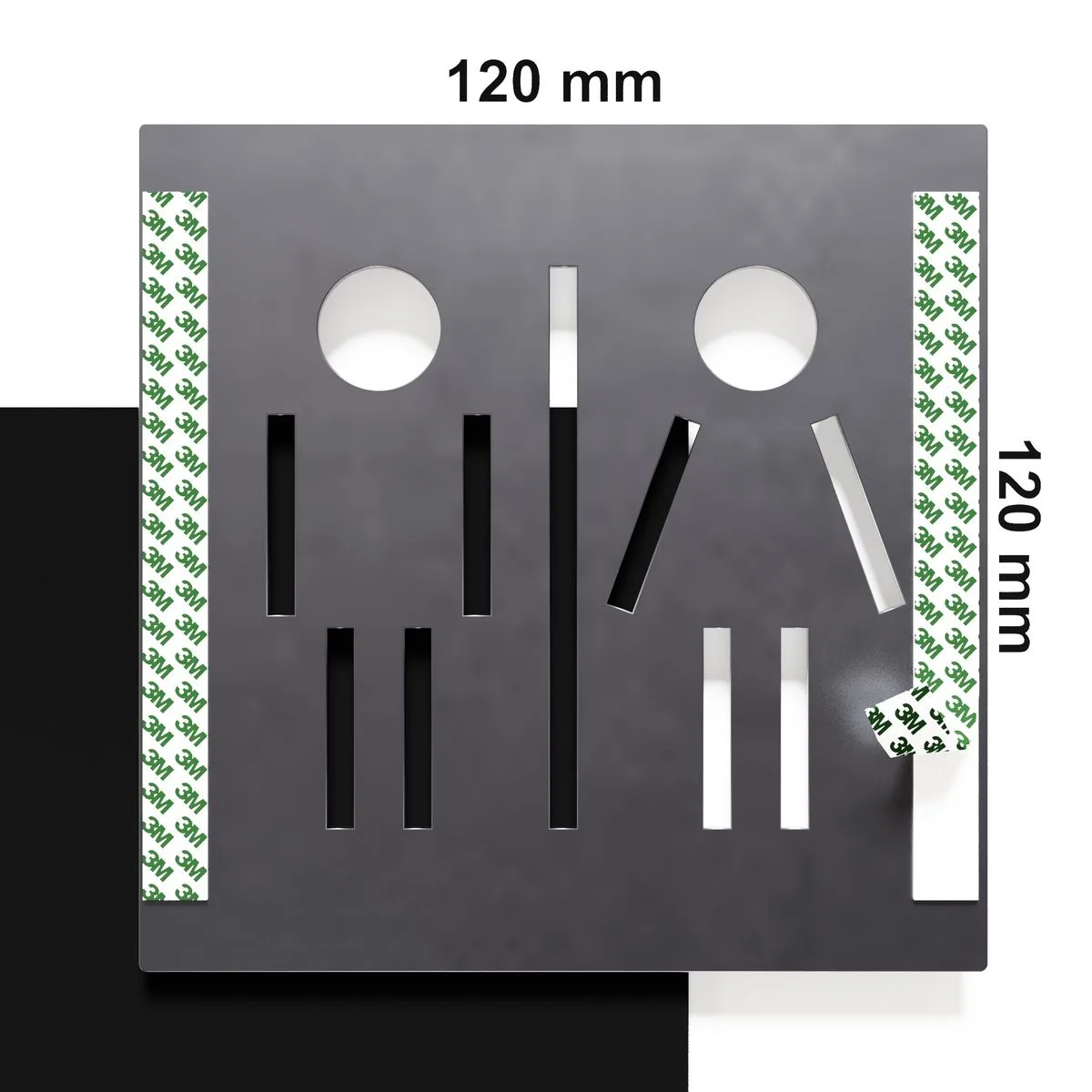 Vintage WC-Schild "Unisex" / C.05.R 3 Vintage WC-Schild "Unisex" / C.05.R – Bild 3