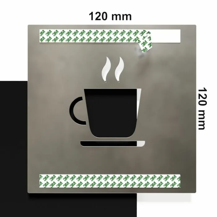 Edelstahl Hinweisschild "Kaffee" / H.03.E – Bild 4
