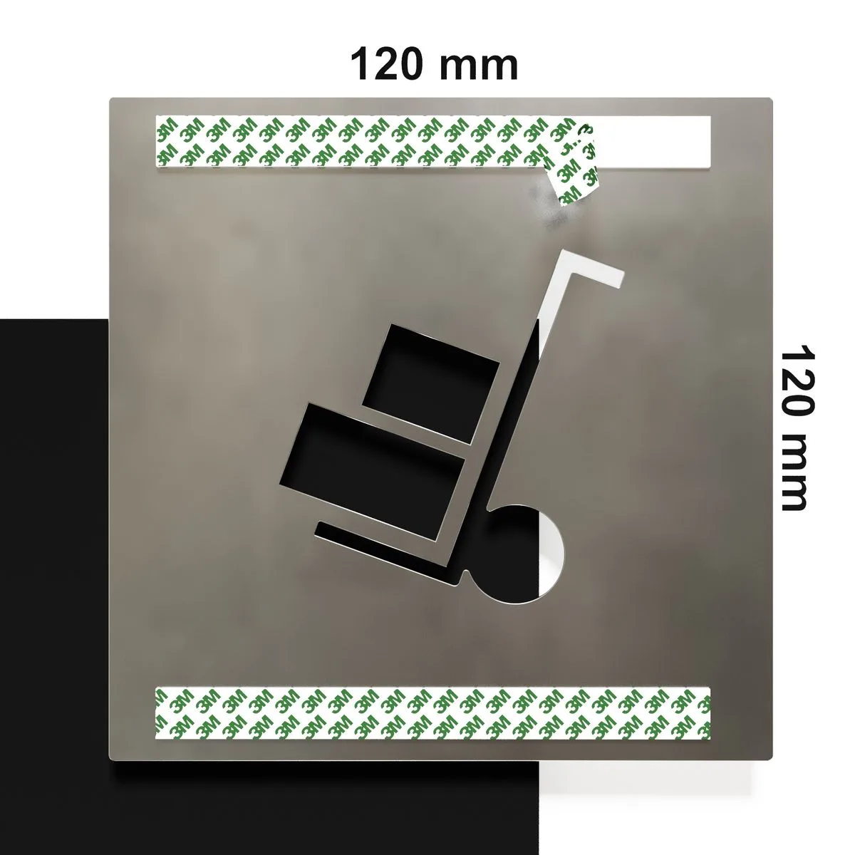 Edelstahl Hinweisschild "Lager" / H.06.E – Bild 4
