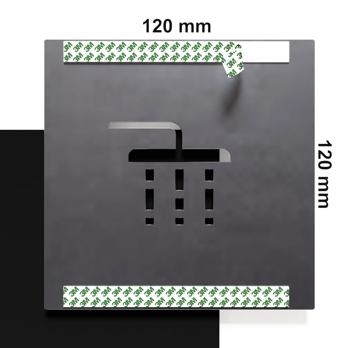 Vintage Hinweisschild "Dusche" / H.08.R – Bild 3
