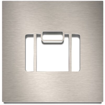 Edelstahl Hinweisschild "Kofferraum" / H.14.E