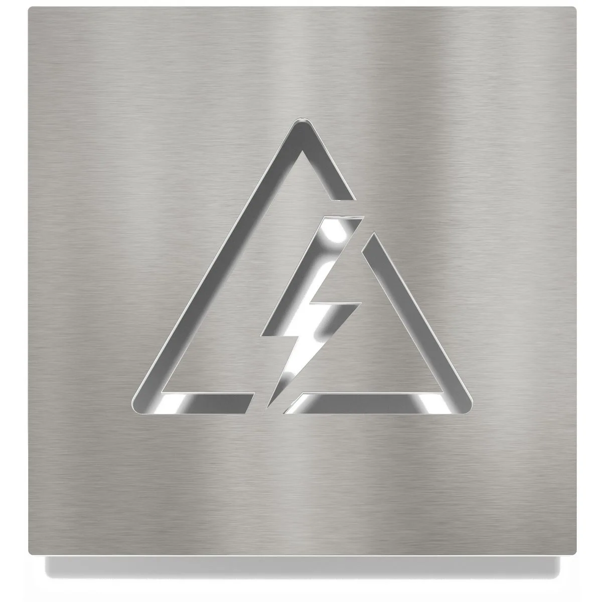 Edelstahl Piktogramm "Elektroraum" / H.17.E