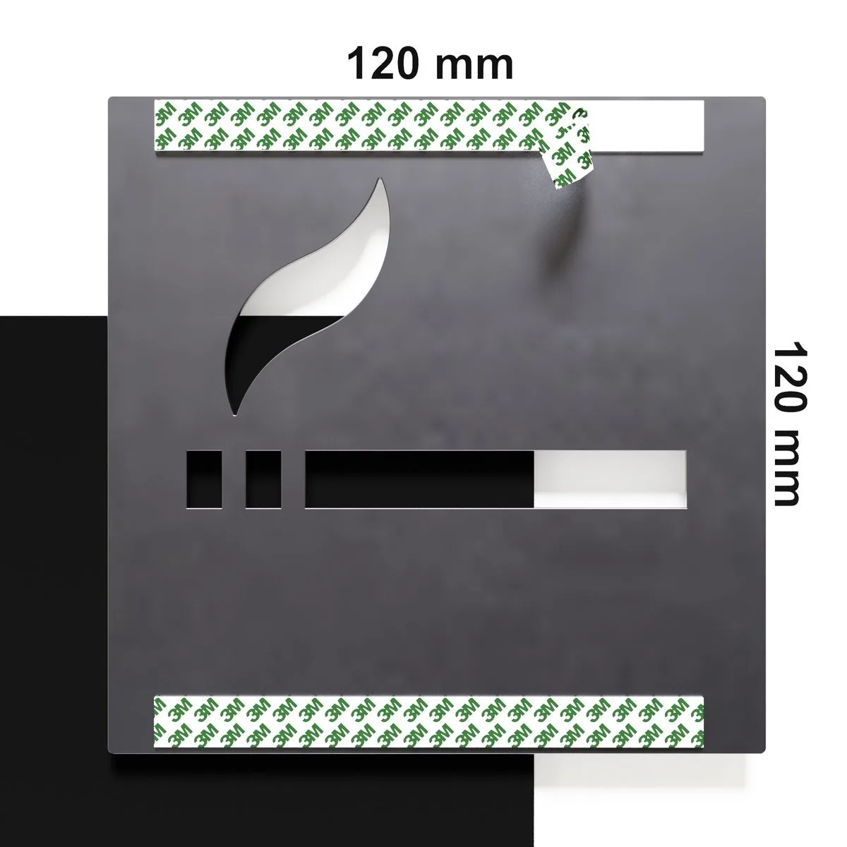 Vintage Hinweisschild "Raucherbereich" / H.23.R – Bild 3