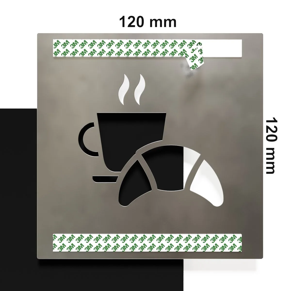 Edelstahl Hinweisschild "Frühstücksraum" / H.34.E – Bild 4