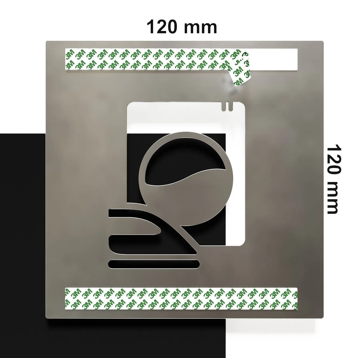 Edelstahl Hinweisschild "Wäscheraum" / H.37.E – Bild 4