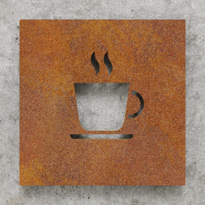 Vintage Hinweisschild "Kaffee" / H.03.R 2