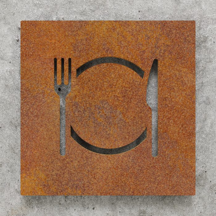 Vintage Hinweisschild "Restaurant" / H.32.R 2