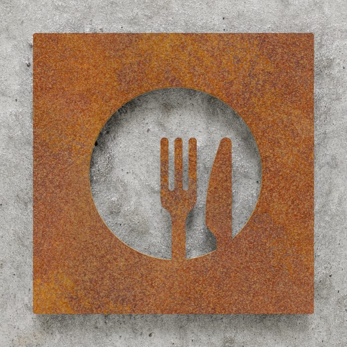 Vintage Hinweisschild "Restaurant" / H.33.R 2
