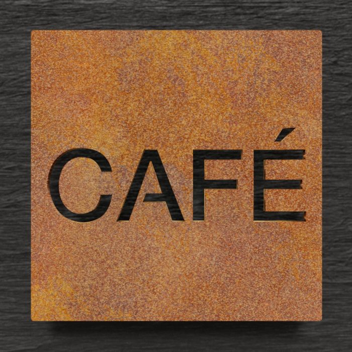 Vintage Hinweisschild "Café" / H.72.R 1