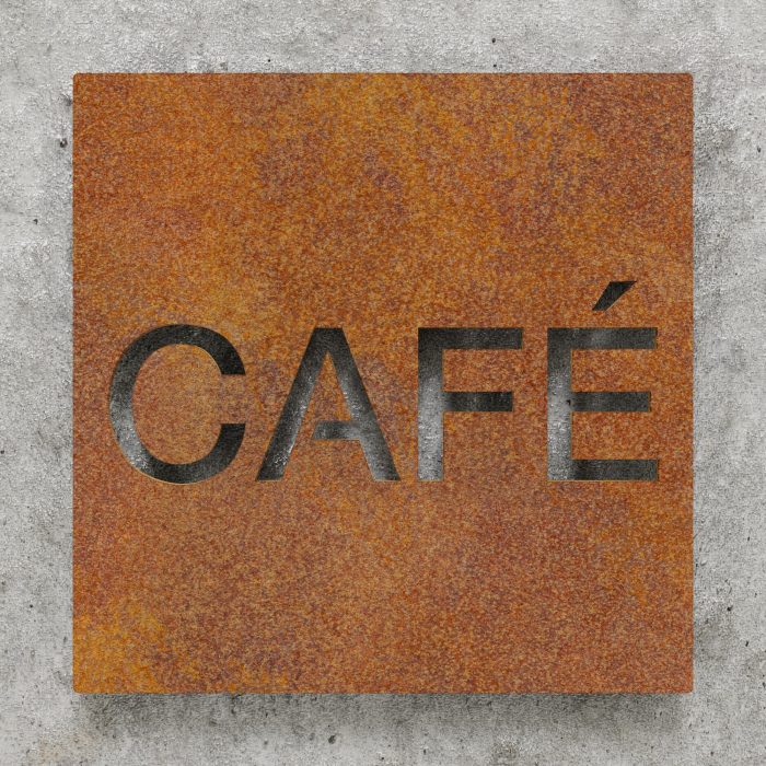 Vintage Hinweisschild "Café" / H.72.R 2