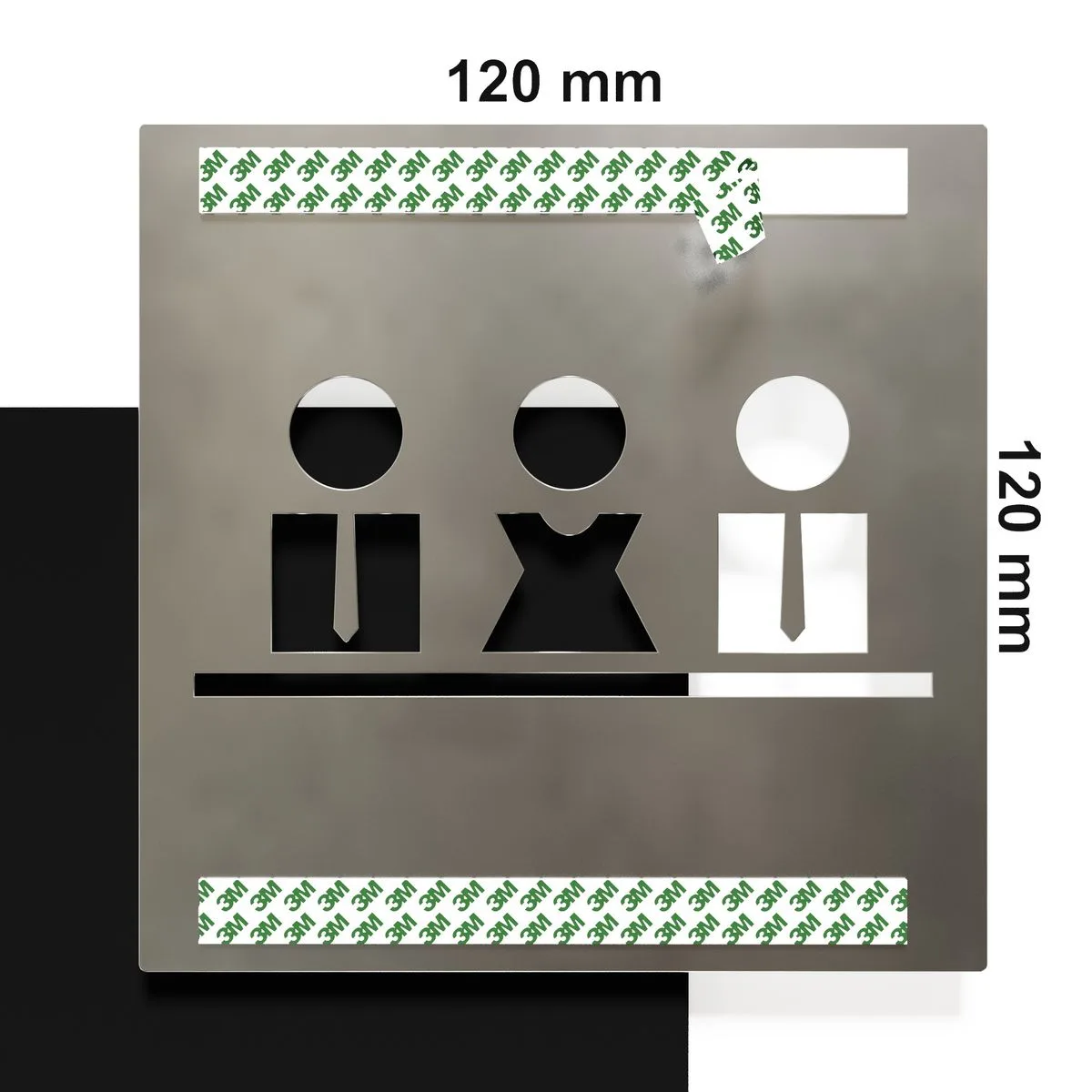 Edelstahl Schild "Besprechungsraum" / M.01.E – Bild 4