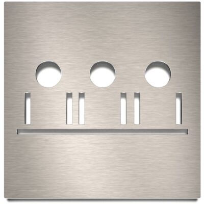 Edelstahl Schild "Besprechungsraum" / M.05.E