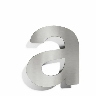Edelstahl Hausnummer a "Essence" / N-01-A-E