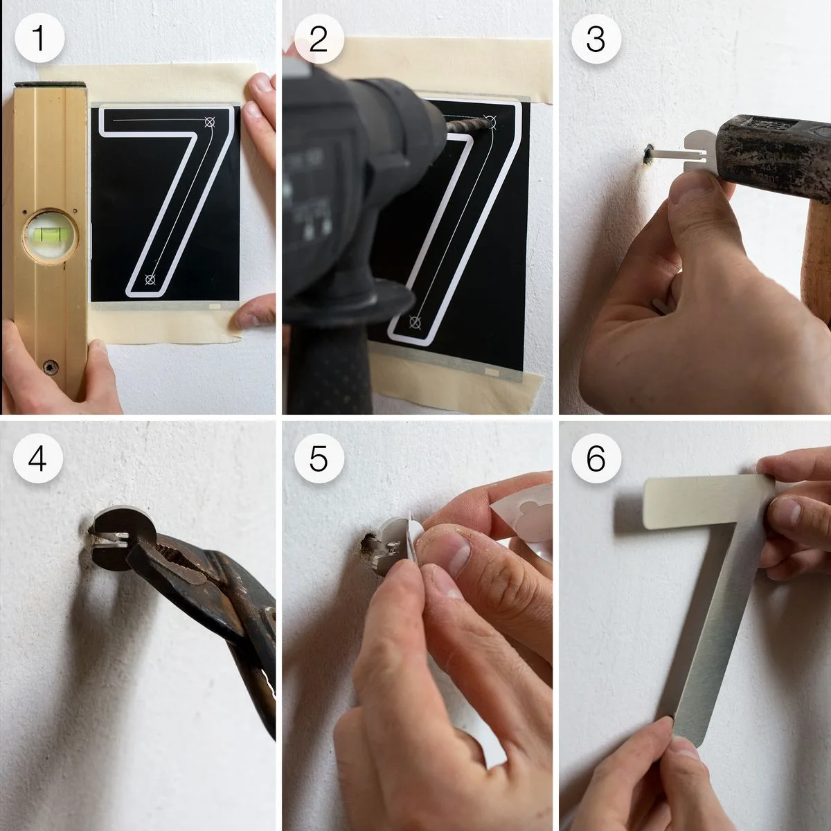 Edelstahl Hausnummer 4 "Classic" / N.24.E – Bild 3