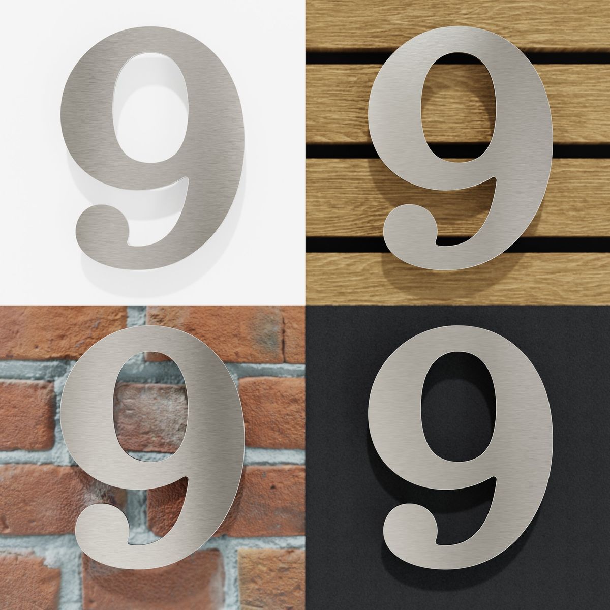 Edelstahl Hausnummer 9 Classic N 29 E INOXSIGN edelstahl-hausnummer-9-classic-n-29-e-inoxsign