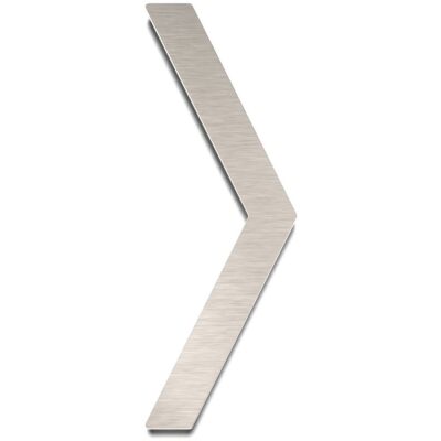 Edelstahl Hinweisschild Pfeil "universal" / P.01.E