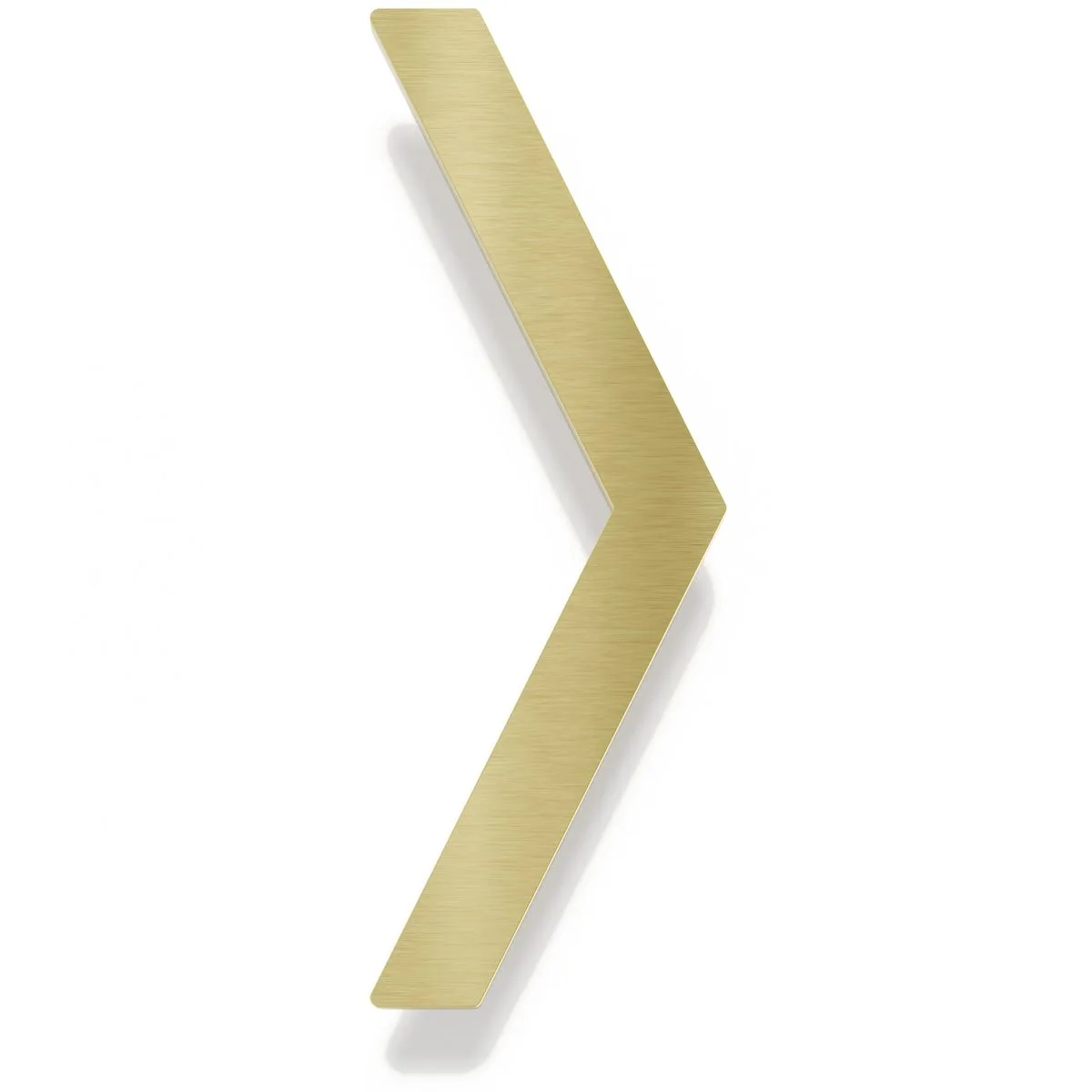 Messing Hinweisschild Pfeil "universal" / P.01.M