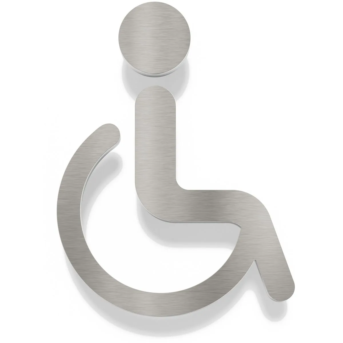 Edelstahl WC-Schild "Rollstuhlfahrer" / SB.06.E