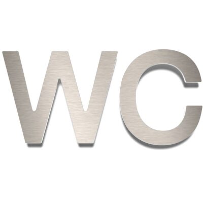 Edelstahl WC-Schild / SW.01.E