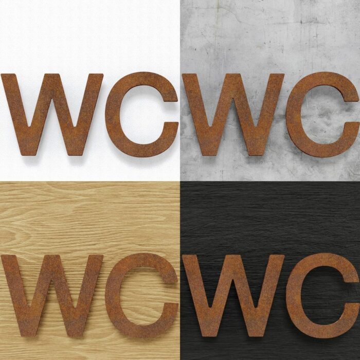 Vintage WC-Schild / SW.01.R - Image 2