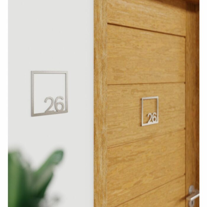 Edelstahl Zimmernummer / Design Z-04-XXX-E<span> - </span>26 – Bild 3