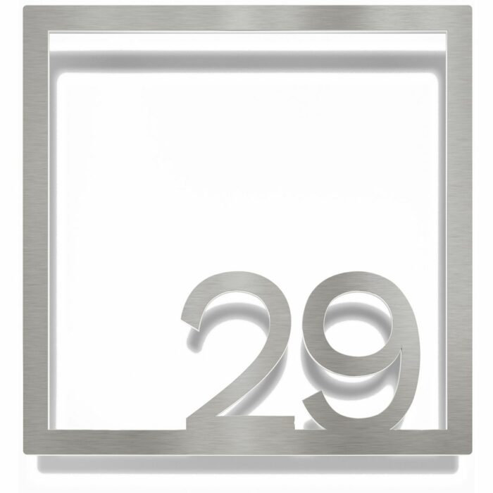 Edelstahl Zimmernummer / Design Z-04-XXX-E<span> - </span>29