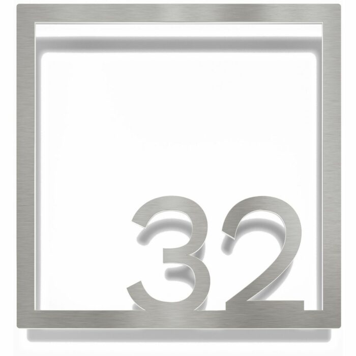 Edelstahl Zimmernummer / Design Z-04-XXX-E<span> - </span>32