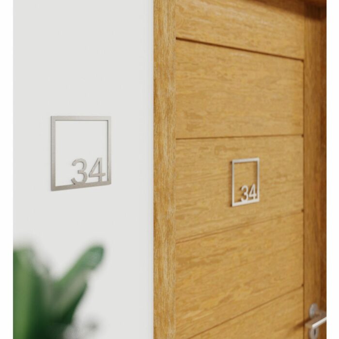 Edelstahl Zimmernummer / Design Z-04-XXX-E<span> - </span>34 – Bild 3