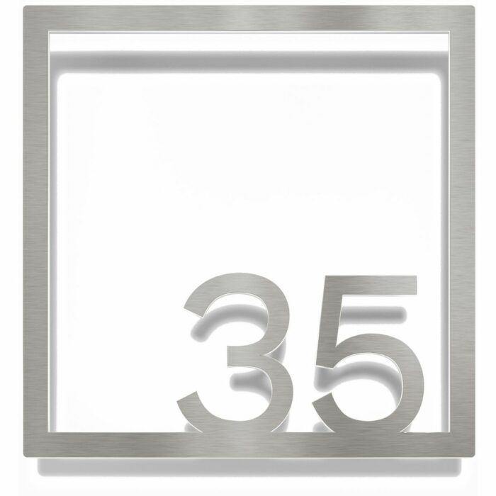 Edelstahl Zimmernummer / Design Z-04-XXX-E<span> - </span>35