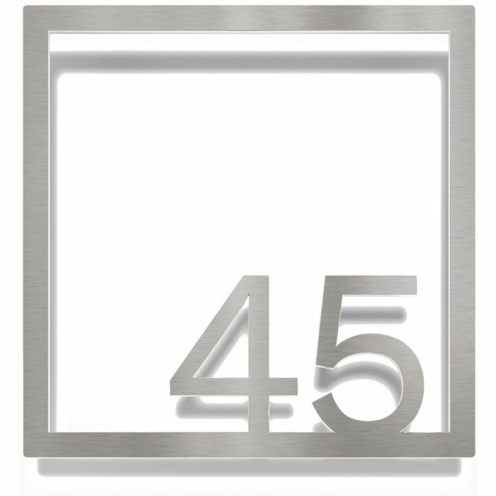 Edelstahl Zimmernummer / Design Z-04-XXX-E<span> - </span>45