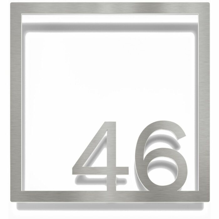 Edelstahl Zimmernummer / Design Z-04-XXX-E<span> - </span>46