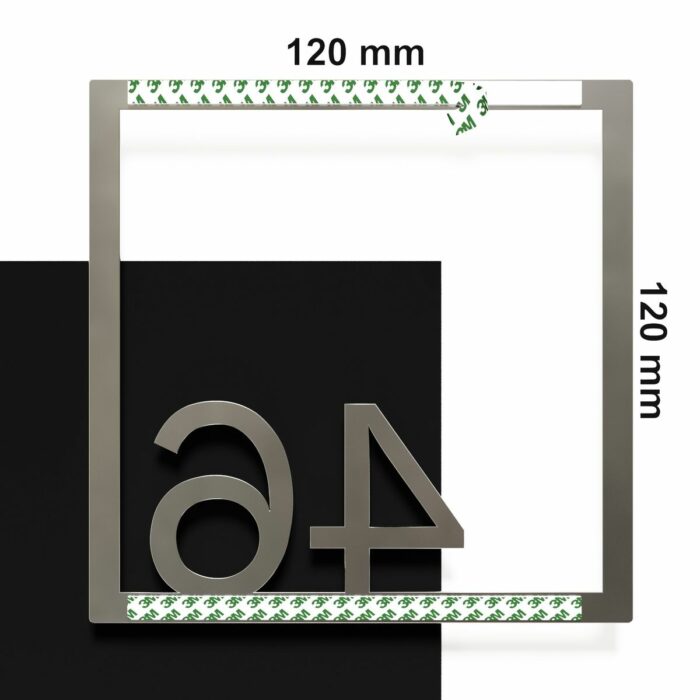 Edelstahl Zimmernummer / Design Z-04-XXX-E<span> - </span>46 – Bild 4