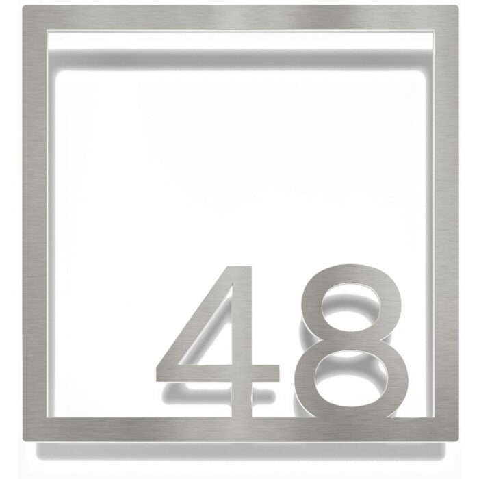 Edelstahl Zimmernummer / Design Z-04-XXX-E<span> - </span>48