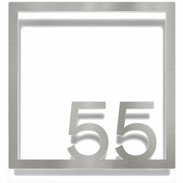 Edelstahl Zimmernummer / Design Z-04-XXX-E<span> - </span>55