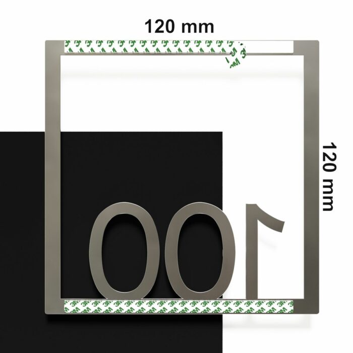 Edelstahl Zimmernummer / Design Z-04-XXX-E<span> - </span>100 - Image 4