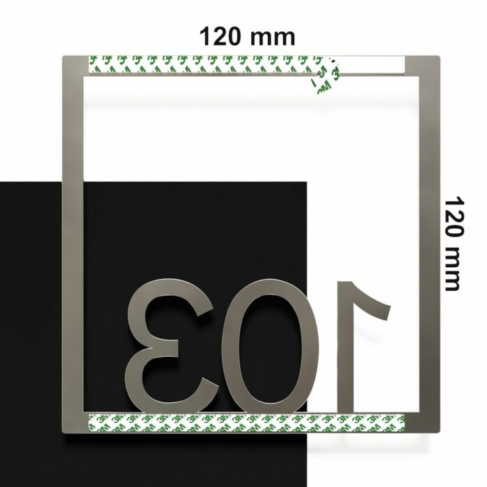 Edelstahl Zimmernummer / Design Z-04-XXX-E<span> - </span>103 - Image 4