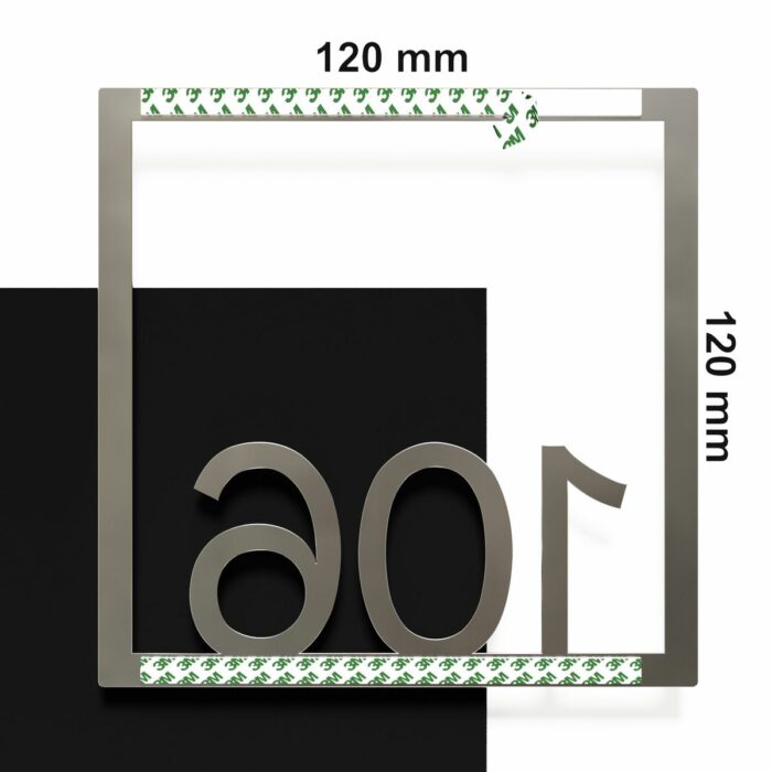 Edelstahl Zimmernummer / Design Z-04-XXX-E<span> - </span>106 - Image 4