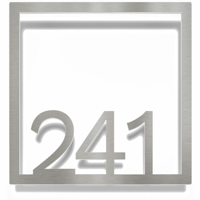 Edelstahl Zimmernummer / Design Z-04-XXX-E<span> - </span>241