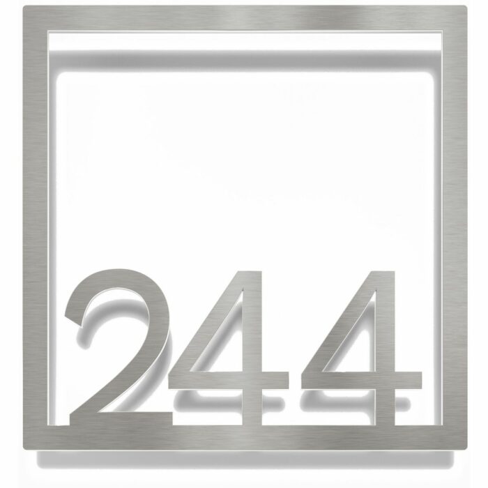 Edelstahl Zimmernummer / Design Z-04-XXX-E<span> - </span>244