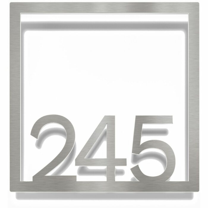 Edelstahl Zimmernummer / Design Z-04-XXX-E<span> - </span>245