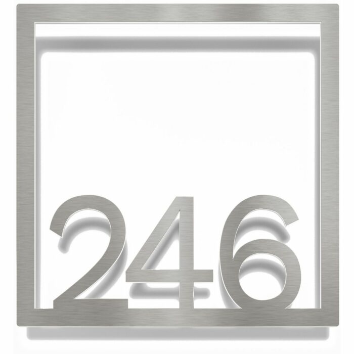 Edelstahl Zimmernummer / Design Z-04-XXX-E<span> - </span>246