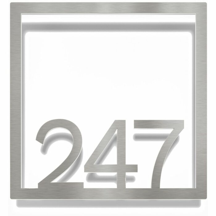 Edelstahl Zimmernummer / Design Z-04-XXX-E<span> - </span>247