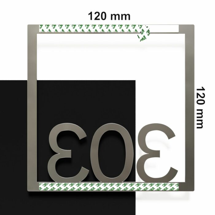 Edelstahl Zimmernummer / Design Z-04-XXX-E<span> - </span>303 - Image 4