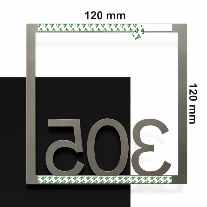 Edelstahl Zimmernummer / Design Z-04-XXX-E<span> - </span>305 - Image 4