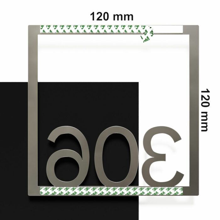 Edelstahl Zimmernummer / Design Z-04-XXX-E<span> - </span>306 - Image 4