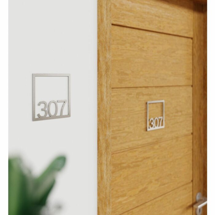 Edelstahl Zimmernummer / Design Z-04-XXX-E<span> - </span>307 - Image 3